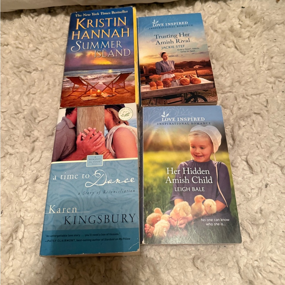 Set of Four Inspirational/ Romance Novels